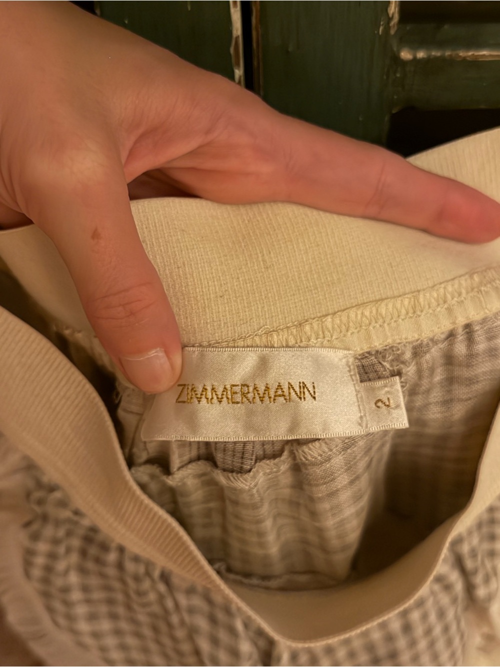 Zimmermann Cavalier Plaid Silk Linen Runway Skirt Spring 2017 zimmerman size 2 - Picture 6 of 7